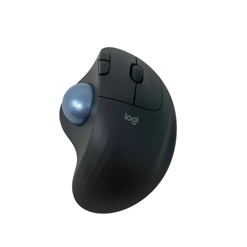 Logitech ERGO M575 Wireless Trackball Mouse Bluetooth USB Receiver Gray